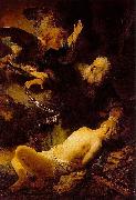 REMBRANDT Harmenszoon van Rijn Abraham and Isaac, oil painting on canvas